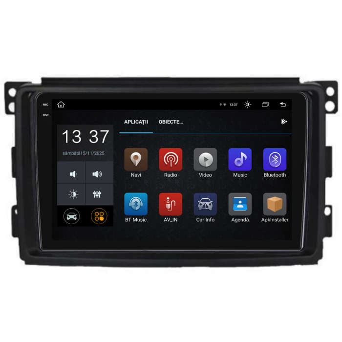 Navigatie Dedicata Smart For Two (2005-2010) For Four (2005-2010), 2K, 8Gb Ram, 256Gb stocare, Carplay [6]