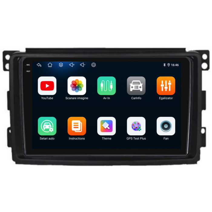 Navigatie Dedicata Smart For Two (2005-2010) For Four (2005-2010), 9Inch, 4Gb Ram, 64Gb stocare, Carplay [5]