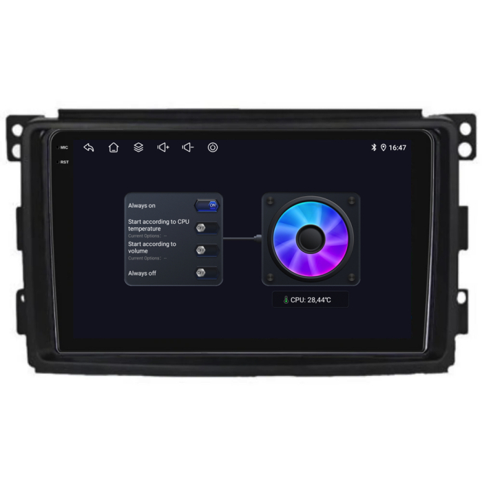 Navigatie Dedicata Smart For Two (2005-2010) For Four (2005-2010), 9Inch, 8Gb Ram, 256Gb stocare, Carplay [9]