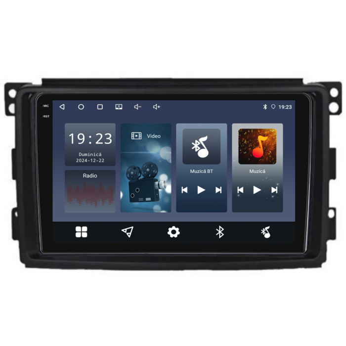 Navigatie Dedicata Smart For Two (2005-2010) For Four (2005-2010),QuadCore, 9Inch, 4Gb Ram, 64Gb stocare, Carplay [8]
