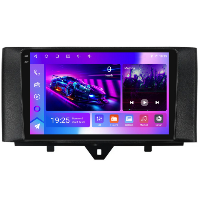 Navigatie Dedicata Smart For Two (2010-2015) For Four (2010-2015), 9Inch, 2Gb Ram, 32Gb stocare, Carplay [9]