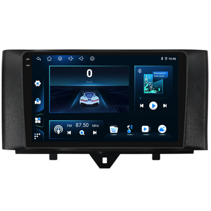 Navigatie Dedicata Smart For Two (2010-2015) For Four (2010-2015), 9Inch, 6Gb Ram, 128Gb stocare, Carplay [7]