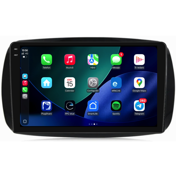 Navigatie Dedicata Smart For Two (2016-2021) For Four (2016-2021), 2K, 12Gb Ram, 256Gb stocare, Carplay [5]