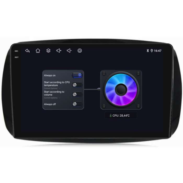 Navigatie Dedicata Smart For Two (2016-2021) For Four (2016-2021), 9Inch, 2Gb Ram, 32Gb stocare, Carplay [10]