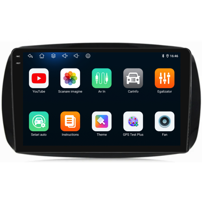 Navigatie Dedicata Smart For Two (2016-2021) For Four (2016-2021), 9Inch, 2Gb Ram, 32Gb stocare, Carplay [5]