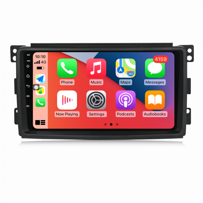 Navigatie Dedicata Smart For Two (2005-2010) For Four (2005-2010), 9 Inch, 8Gb Ram, 256Gb stocare, Carplay [2]