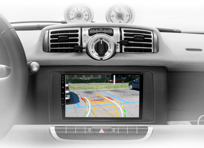 Navigatie Dedicata Smart For Two (2005-2010) For Four (2005-2010), 9 Inch, 8Gb Ram, 256Gb stocare, Carplay [3]