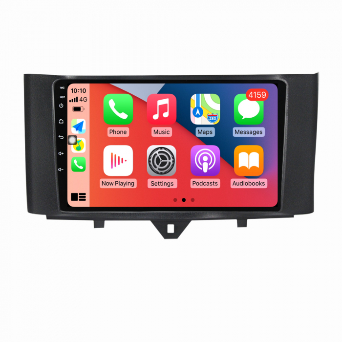 Navigatie Dedicata Smart For Two (2010-2015) For Four (2010-2015), 9 Inch, 4Gb Ram, 64Gb stocare, CarPlay [2]