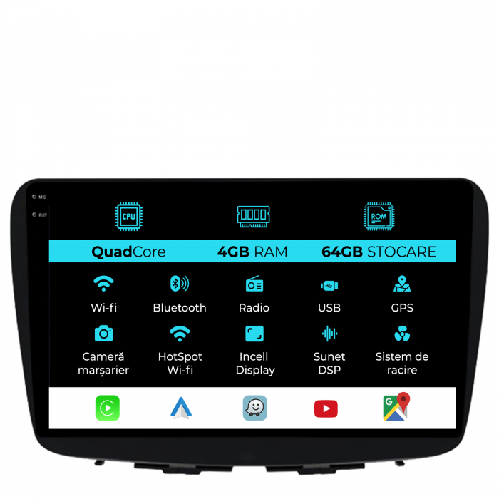 Navigatie Dedicata Suzuki Balneo (2015-2025),QuadCore, 9Inch, 4Gb Ram, 64Gb Stocare, Carplay [1]