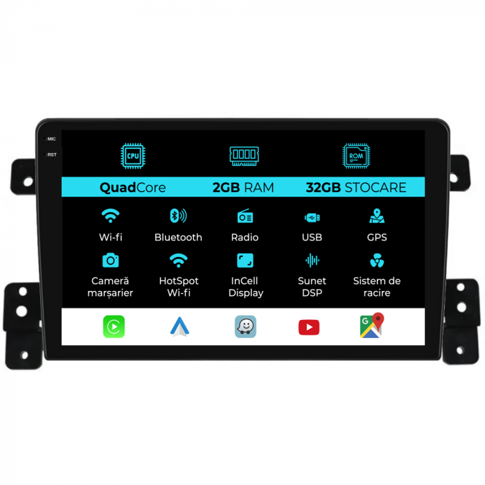 Navigatie Dedicata Suzuki Grand Vitara 3 (2005-2015), 9Inch, 2Gb Ram, 32Gb Stocare, Carplay [1]