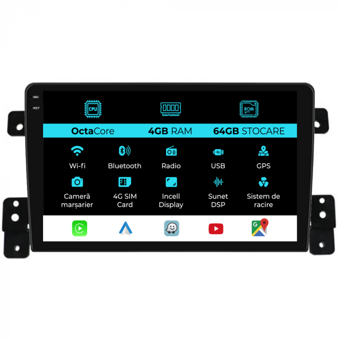 Navigatie Dedicata Suzuki Grand Vitara 3 (2005-2015), 9Inch, 4Gb Ram, 64Gb Stocare, Carplay [1]