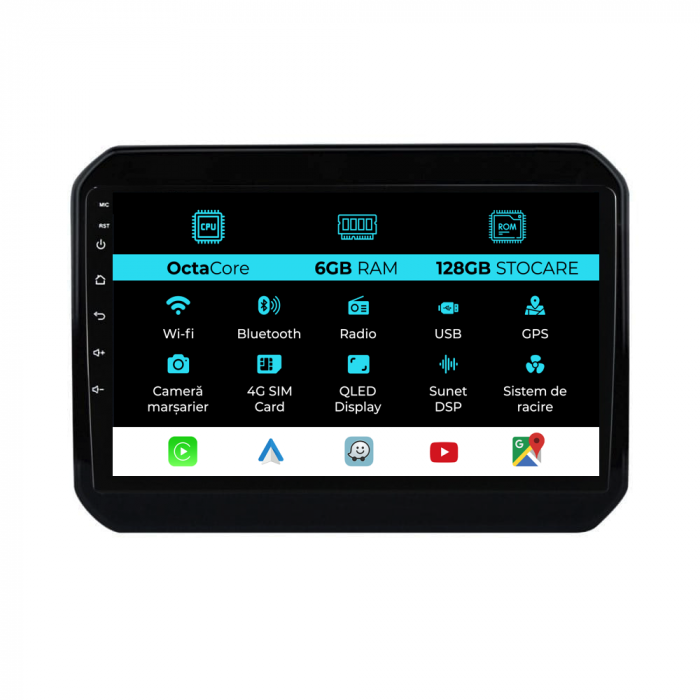 Navigatie Dedicata Suzuki Ignis (2016 - 2025), 9Inch, 6Gb Ram, 128Gb Stocare, Carplay [1]