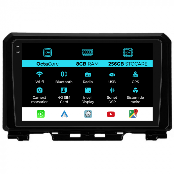Navigatie Dedicata Suzuki Jimny (2018-2023), 9Inch, 8Gb Ram, 256Gb Stocare, Carplay [1]