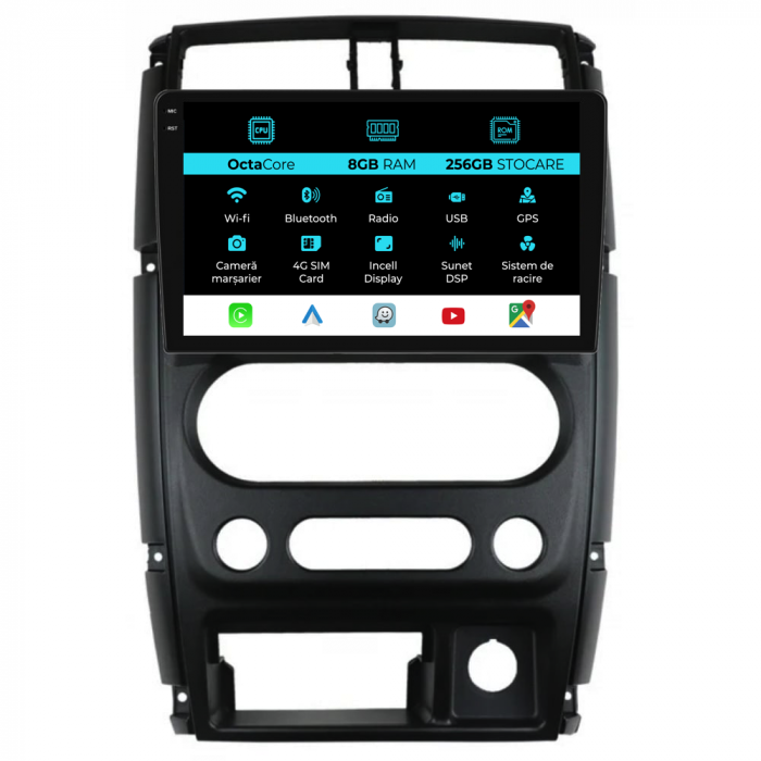 Navigatie Dedicata Suzuki Jimny 3 (2005-2019), 9Inch, 8Gb Ram, 256Gb Stocare, Carplay [1]