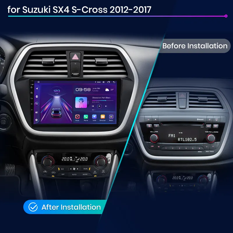 Navigatie Dedicata Suzuki S-Cross (2012-2016), 9Inch, 4Gb Ram, 64Gb Stocare, Carplay [7]