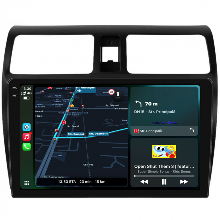 Navigatie Dedicata Suzuki Swift (2003-2010), 10Inch, 6Gb Ram, 128Gb Stocare, Carplay [2]