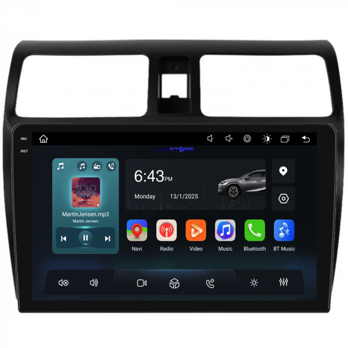 Navigatie Dedicata Suzuki Swift (2003-2010), 10Inch, 6Gb Ram, 128Gb Stocare, Carplay [5]