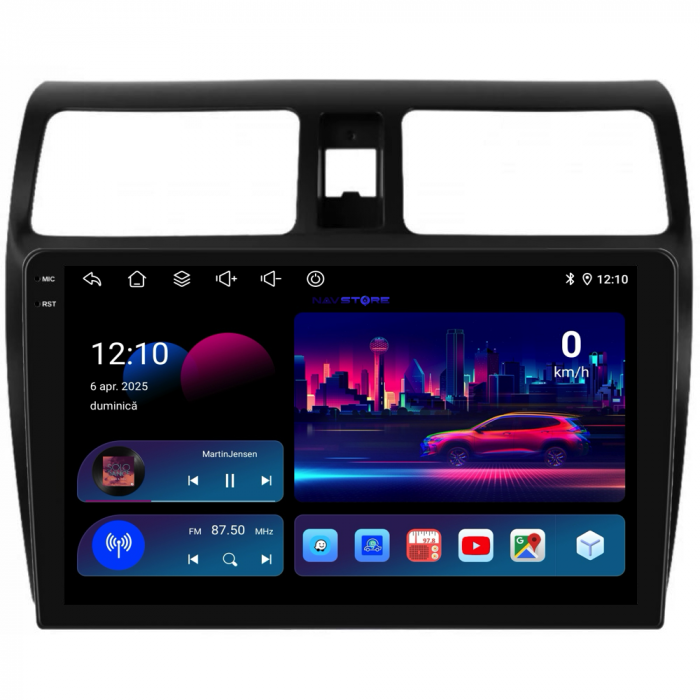 Navigatie Dedicata Suzuki Swift (2003-2010), 10Inch, 6Gb Ram, 128Gb Stocare, Carplay [4]