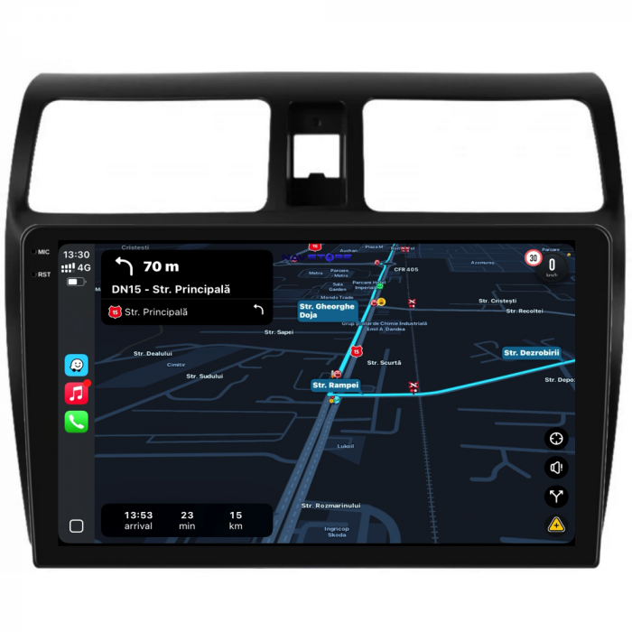 Navigatie Dedicata Suzuki Swift (2003-2010), 10Inch, 6Gb Ram, 128Gb Stocare, Carplay [3]