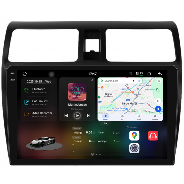 Navigatie Dedicata Suzuki Swift (2003-2010), 2K, 12Gb Ram, 256Gb Stocare, Carplay [1]