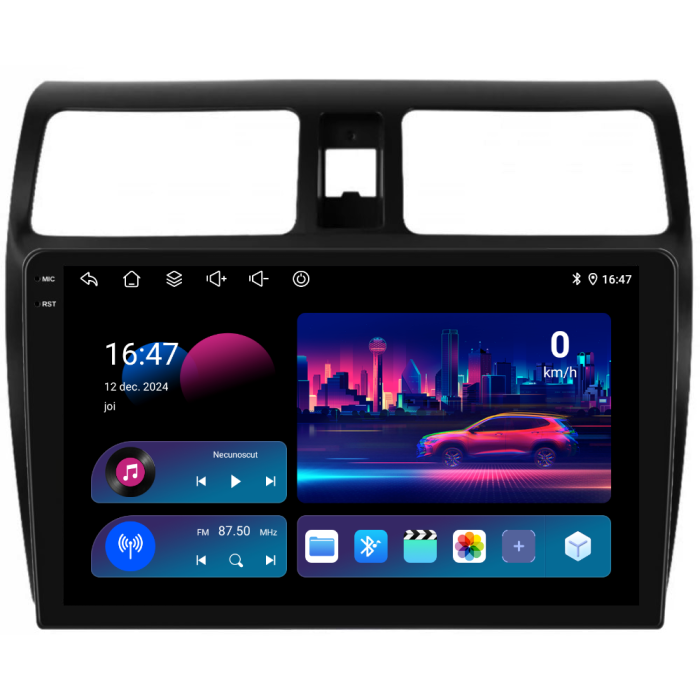 Navigatie Dedicata Suzuki Swift (2003-2010),QuadCore, 10Inch, 4Gb Ram, 64Gb Stocare, Carplay [4]
