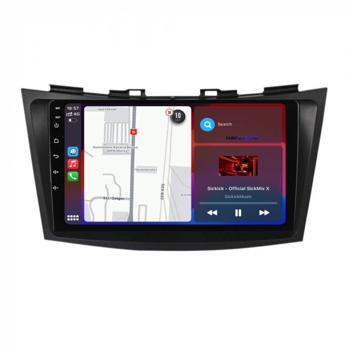 Navigatie Dedicata Suzuki Swift (2010-2017), 9Inch, 1Gb Ram, 32Gb Stocare, Carplay [3]