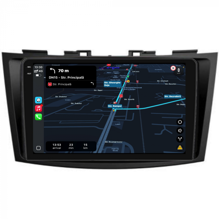 Navigatie Dedicata Suzuki Swift (2010-2017),QuadCore, 9Inch, 4Gb Ram, 64Gb Stocare, Carplay [3]