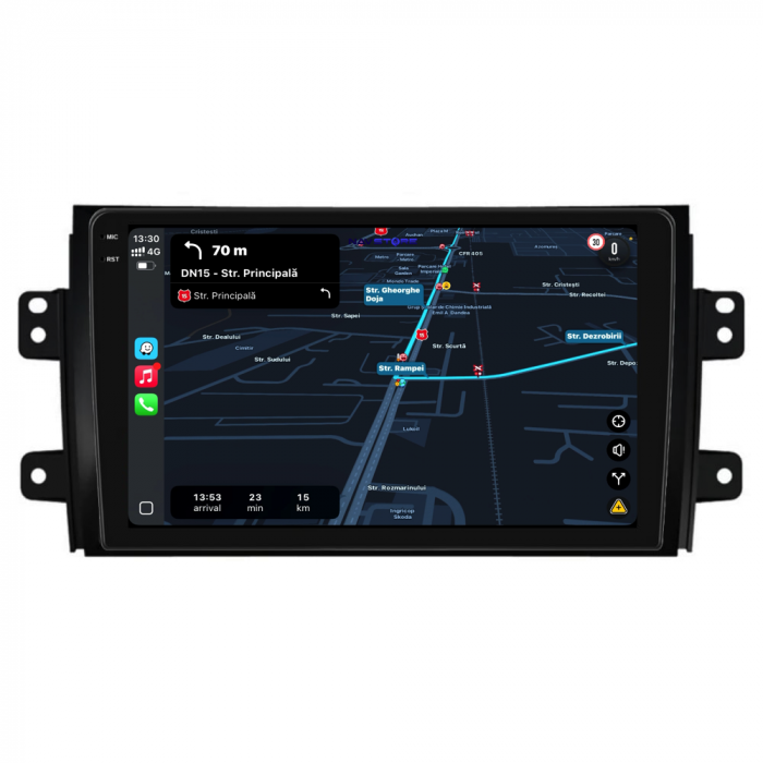 Navigatie Dedicata Suzuki SX4 (2006-2012), 9Inch 6Gb Ram, 128Gb Stocare, Carplay [3]