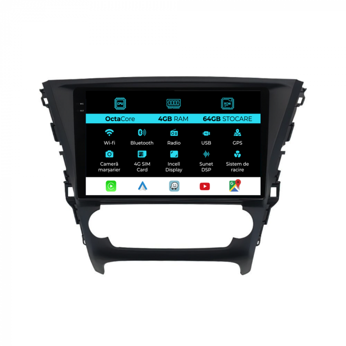 Navigatie Dedicata Toyota Avensis (2015-2018), 9 Inch, 4Gb Ram, 64Gb stocare, Carplay [1]