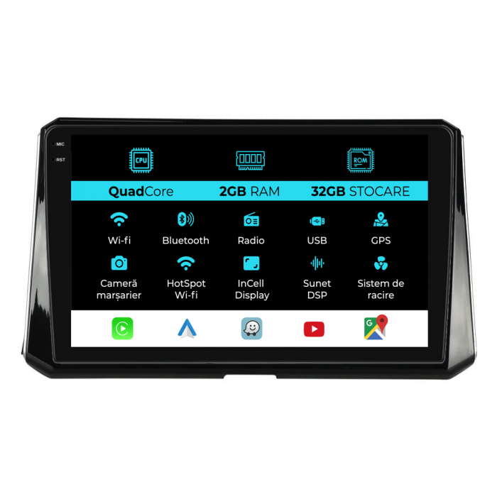 Navigatie Dedicata Toyota Corolla (2019-2025), 10Inch, 2Gb Ram, 32Gb Stocare, Carplay [1]