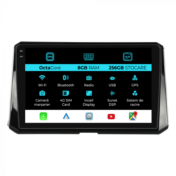 Navigatie Dedicata Toyota Corolla (2019-2025), 10Inch, 8Gb Ram, 256Gb Stocare, Carplay [1]