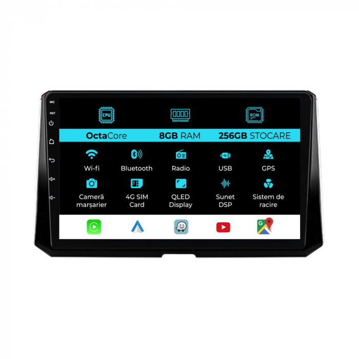 Navigatie Dedicata Toyota Corolla (2019 - 2025), 10Inch, 8Gb Ram, 256Gb Stocare, Carplay [1]