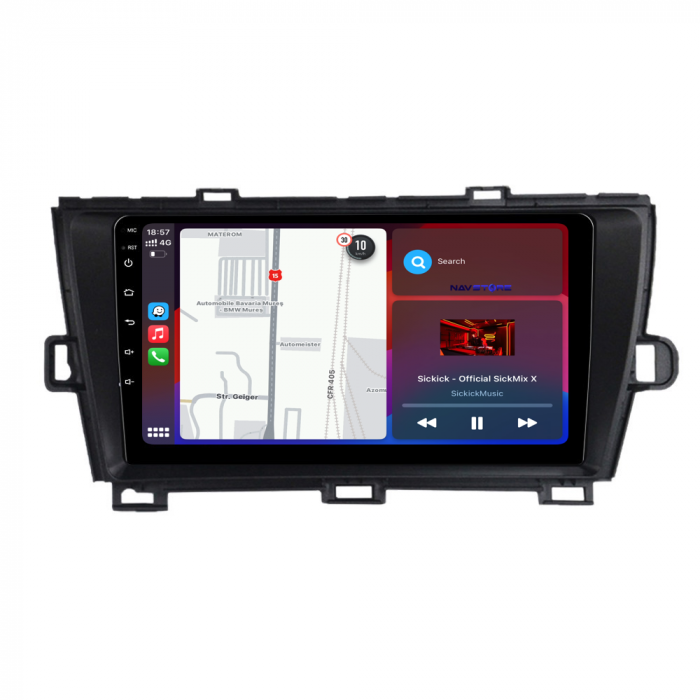 Navigatie Dedicata Toyota Prius W3 (2009 - 2015), 9Inch, 1Gb Ram, 32Gb Stocare, Carplay [3]