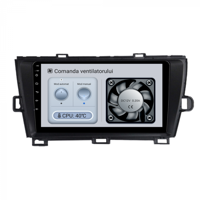 Navigatie Dedicata Toyota Prius W3 (2009 - 2015), 9Inch, 1Gb Ram, 32Gb Stocare, Carplay [6]