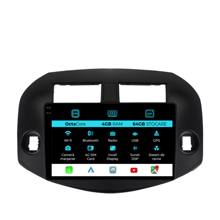 Navigatie Dedicata Toyota Rav 4 (2006-2013), 10Inch, 4Gb Ram, 64Gb Stocare, Carplay [1]