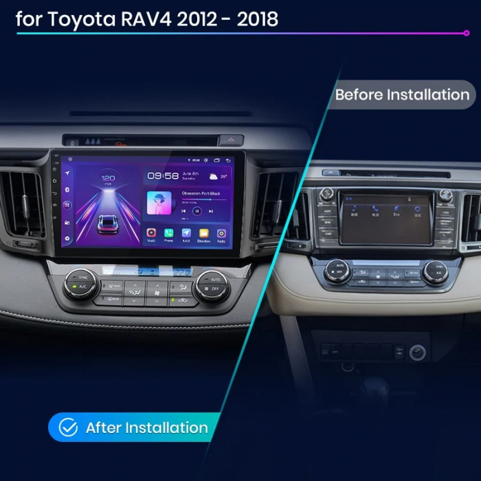 Navigatie Dedicata Toyota Rav 4 (2012-2018), 10 Inch, 2Gb Ram, 64Gb Stocare, Carplay [7]
