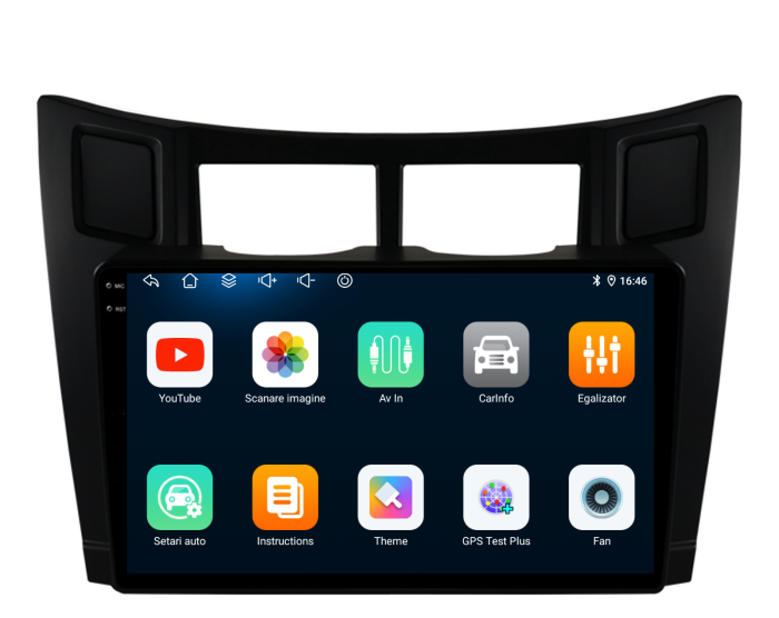 Navigatie Dedicata Toyota Yaris (2005-2011), 9Inch, 4Gb Ram, 64Gb Stocare, Carplay [6]