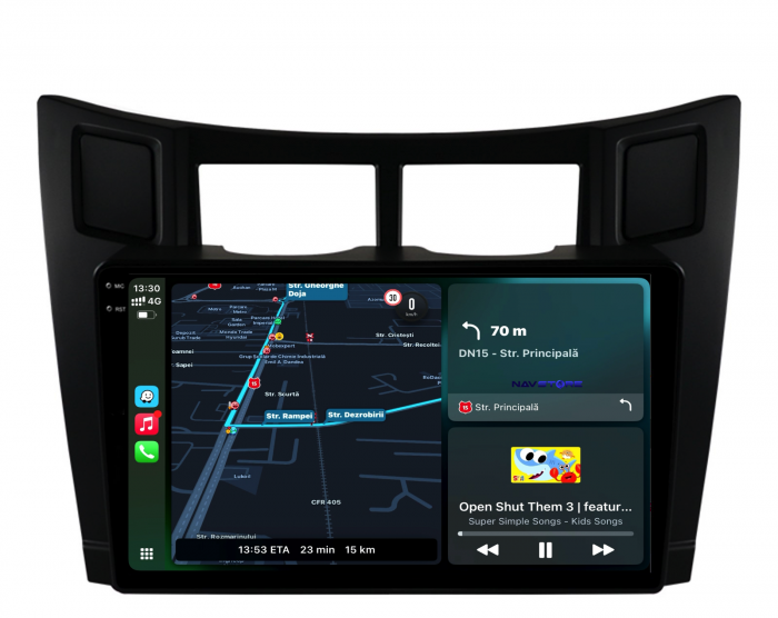 Navigatie Dedicata Toyota Yaris (2005-2011),QuadCore, 9Inch, 4Gb Ram, 64Gb Stocare, Carplay [2]