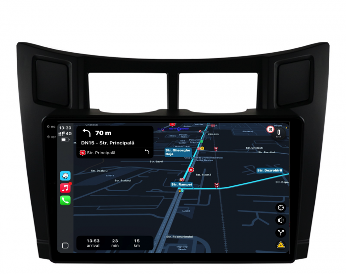 Navigatie Dedicata Toyota Yaris (2005-2011),QuadCore, 9Inch, 4Gb Ram, 64Gb Stocare, Carplay [3]