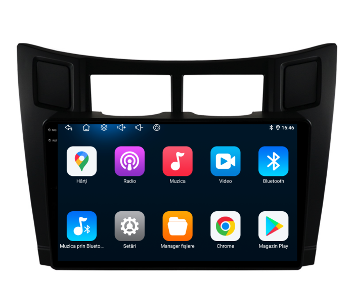 Navigatie Dedicata Toyota Yaris (2005-2011),QuadCore, 9Inch, 4Gb Ram, 64Gb Stocare, Carplay [5]