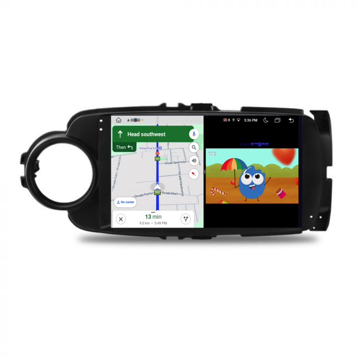 Navigatie Dedicata Toyota Yaris (2011-2018), 9Inch, 6Gb Ram, 128Gb Stocare, Carplay [5]