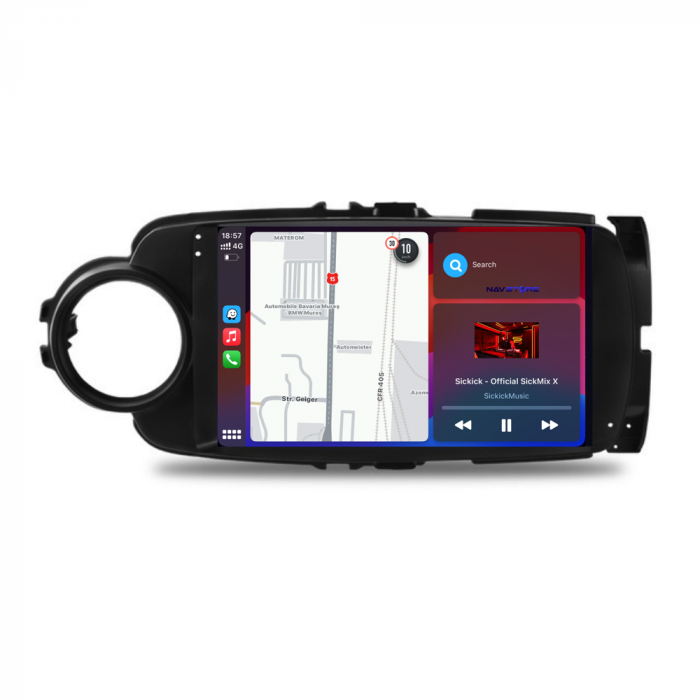 Navigatie Dedicata Toyota Yaris (2011-2018), 9Inch, 6Gb Ram, 128Gb Stocare, Carplay [3]