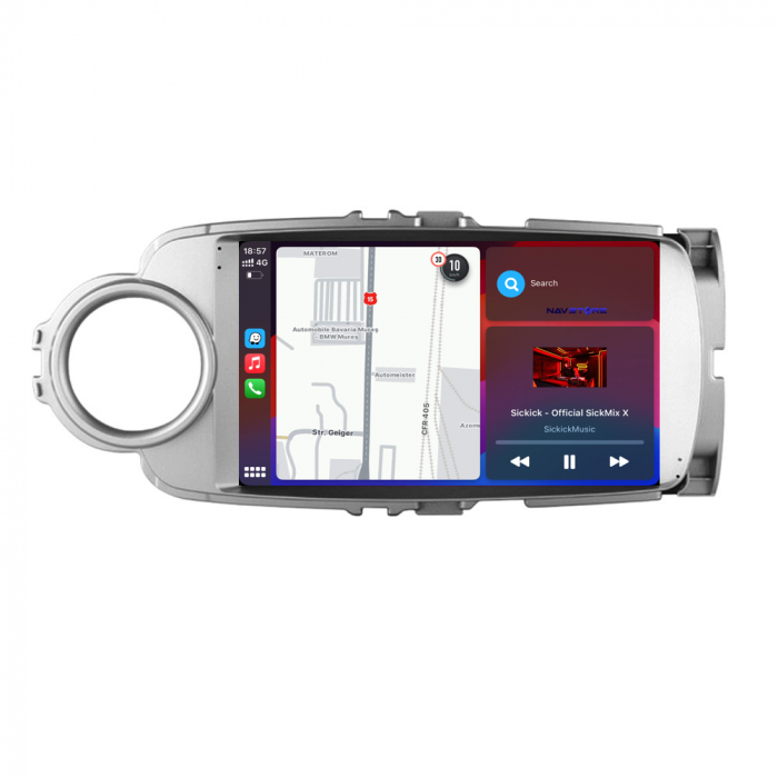 Navigatie Dedicata Toyota Yaris (2011-2018), 9Inch, 6Gb Ram, 128Gb Stocare, Carplay [3]