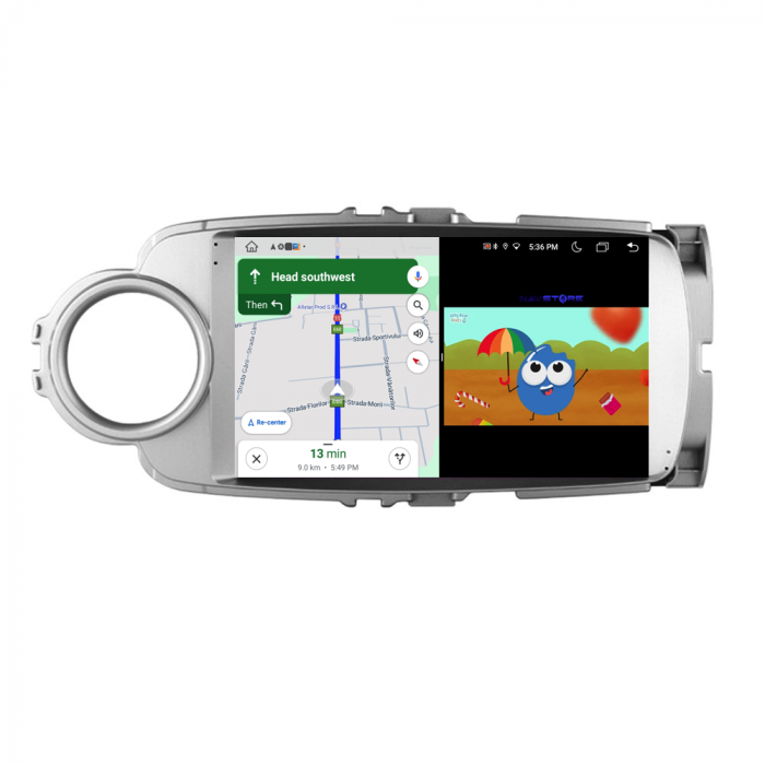Navigatie Dedicata Toyota Yaris (2011-2018), 9Inch, 6Gb Ram, 128Gb Stocare, Carplay [5]
