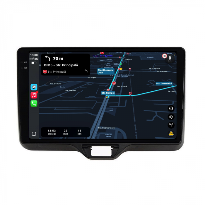Navigatie Dedicata Toyota Yaris P21 (2020-2025), 2K, 4Gb Ram, 64Gb Stocare, Carplay [3]