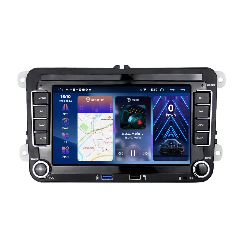 Navigatie Dedicata Volkswagen, 7Inch, 4Gb Ram, 64Gb stocare, Apple Carplay/Android Auto [5]