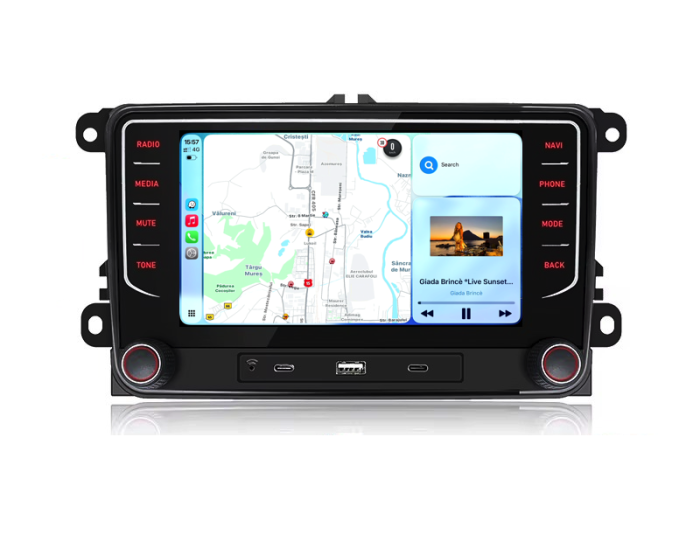 Navigatie Dedicata Volkswagen, 7Inch, 4Gb Ram, 64Gb stocare, Apple Carplay/Android Auto [3]