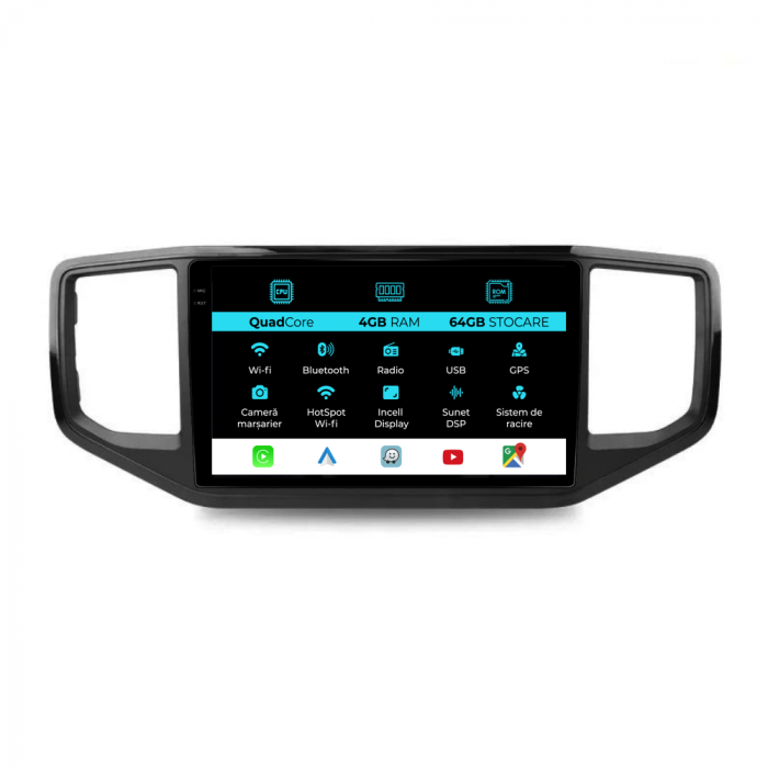 Navigatie Dedicata Volkswagen Amarok (2016-2022),QuadCore, 9Inch, 4Gb Ram, 64Gb Stocare, Carplay [1]