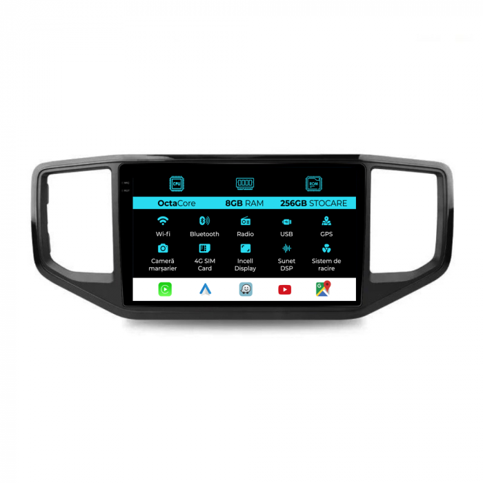 Navigatie Dedicata Volkswagen Amarok (2016-2022), 9Inch, 8Gb Ram, 256Gb Stocare, Carplay [1]