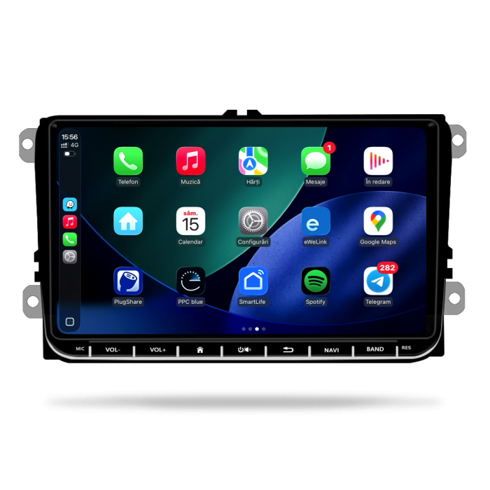Navigatie Dedicata Volkswagen, 9Inch, 6Gb Ram, 128Gb stocare, Carplay, Android Auto [3]